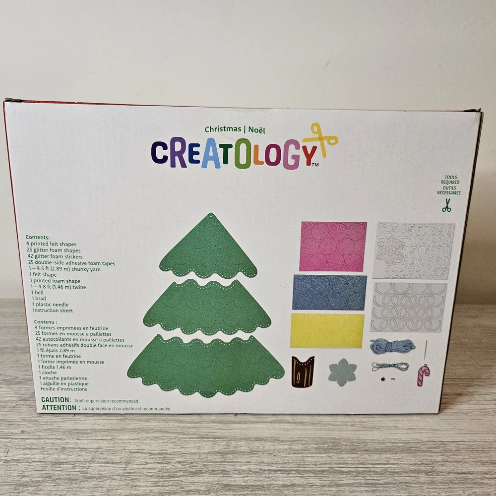 Creatology Christmas Tree Advent Kit Kids Green Sewing Crafting Educational 6+